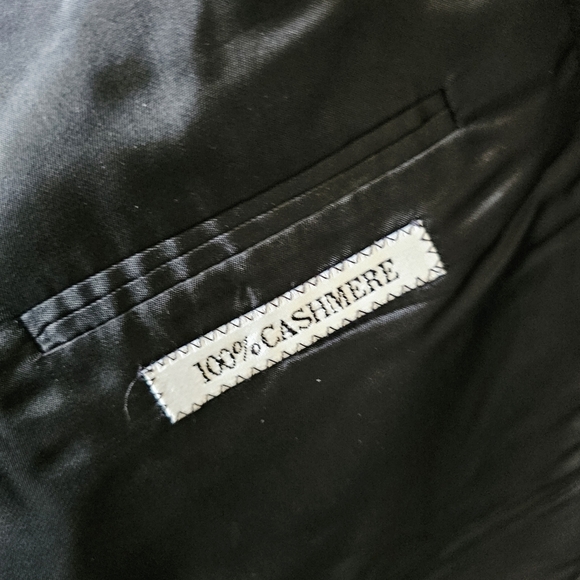 Arnold Brant 100% cashmere Classic Black Men's Blazer 46R - Picture 3 of 10